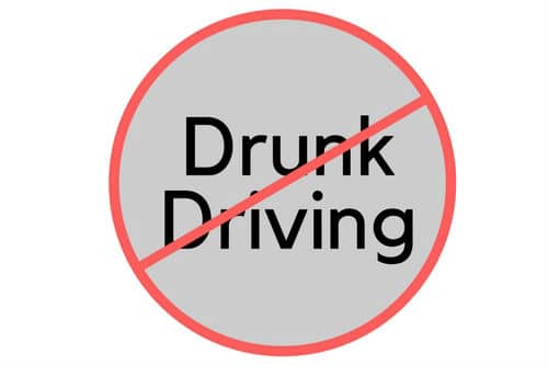 Drunk Driving Sign